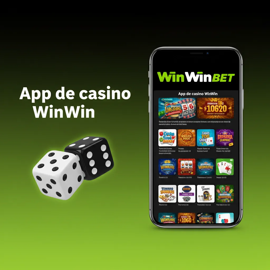 Pantalla de la app WinWin: eventos en vivo, cambio deportes/casino, slots de Pragmatic, NetEnt y ruleta/blackjack con crupier