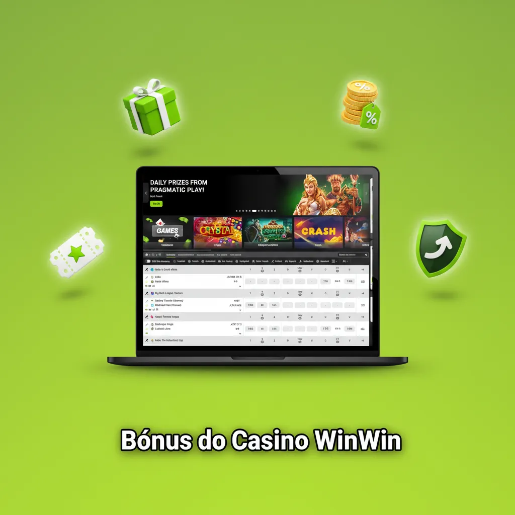 Bónus do Casino WinWin: recarga 50% até 200€ + 50 FS; cashback 10% até 150€; live 30%; Drops & Wins; 30 FS fim de semana.