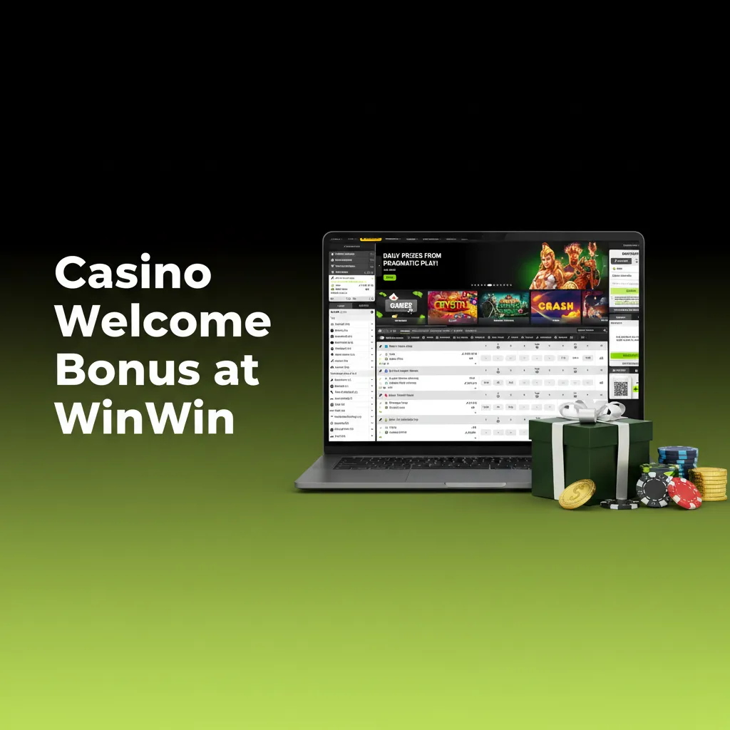 WinWin welcome bonus: casino 200% up to €380 + 150 FS; sports 150% up to €330; €20 min deposit; 7 days; terms apply.