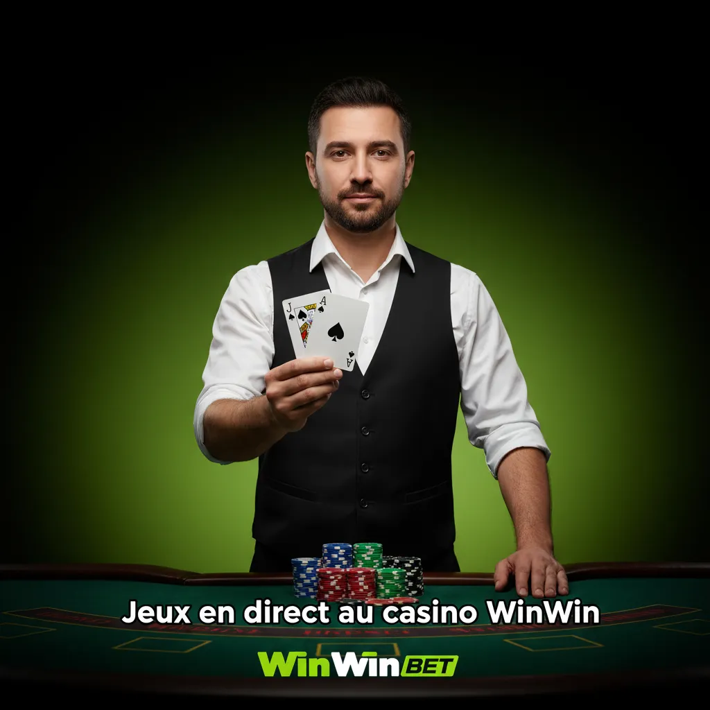Jeux en direct WinWin: tables de roulette, blackjack, baccarat, poker et jeux TV avec croupiers, sur mobile et ordinateur.