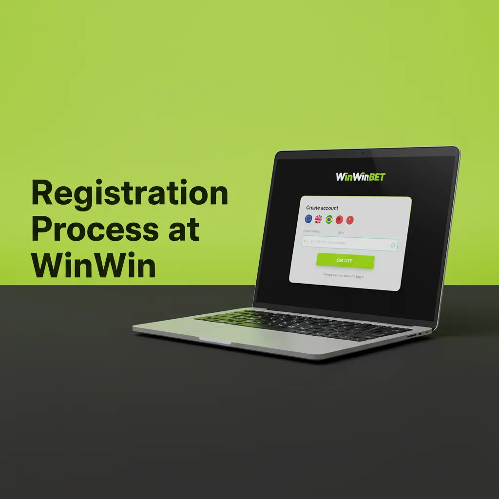 WinWin registration steps: sign up, choose email/phone/social, enter details, verify, deposit, claim bonus.