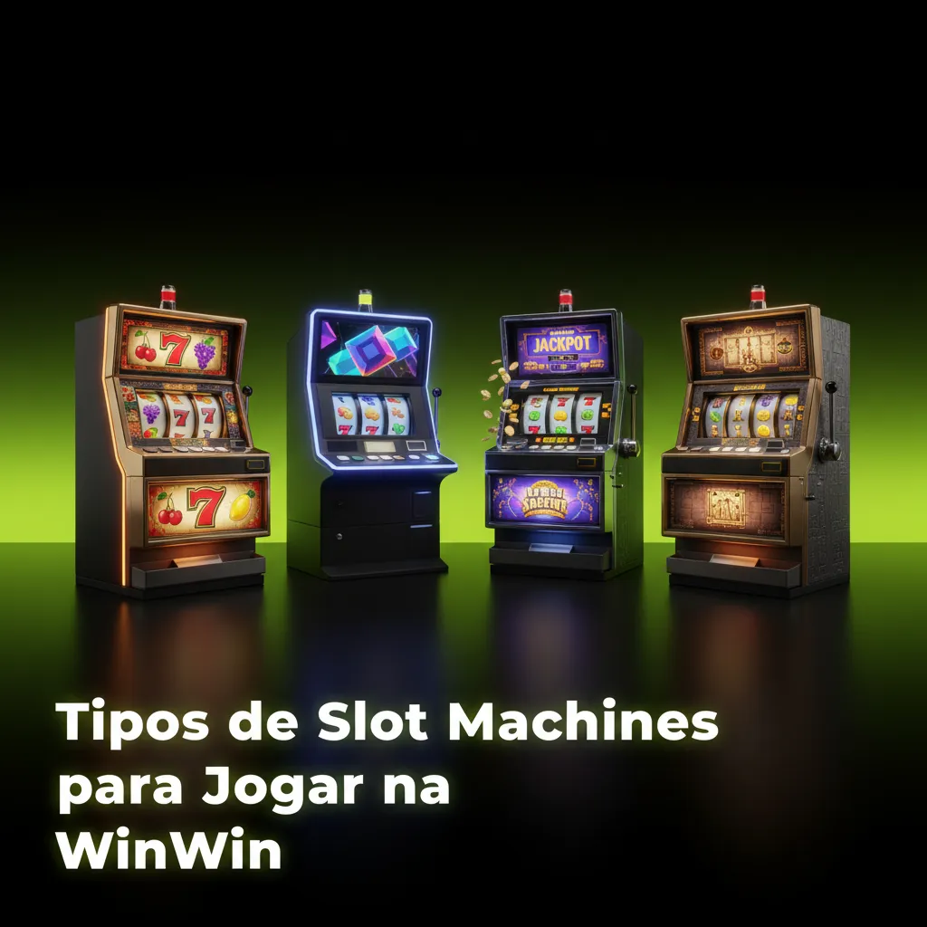 Tipos de slots na WinWin: 3 rolos, vídeo 5/6, Megaways, jackpots progressivos, Hold & Win e Cluster Pays.