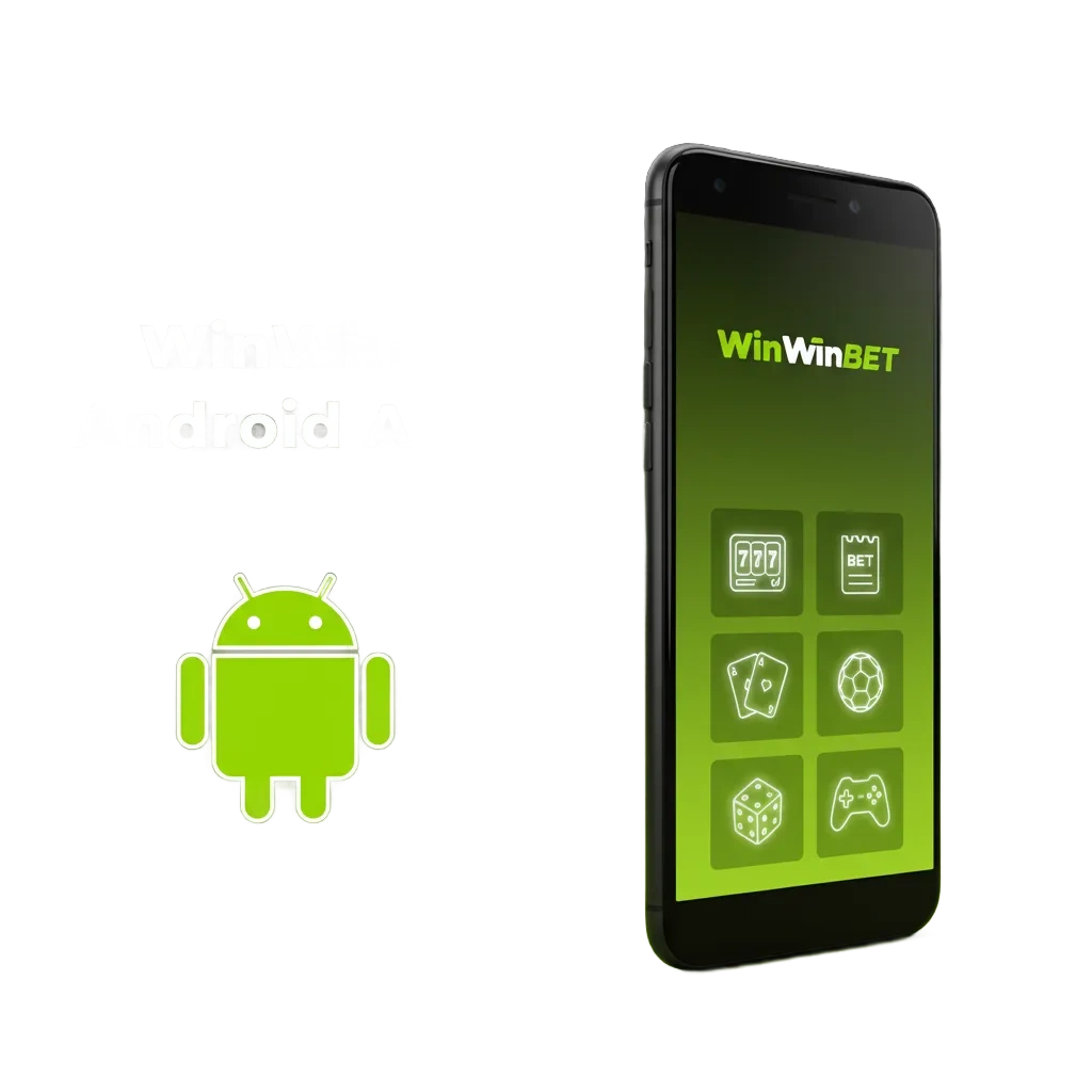WinWin Android app on phone, casino games and quick install steps; free download with all mobile features.