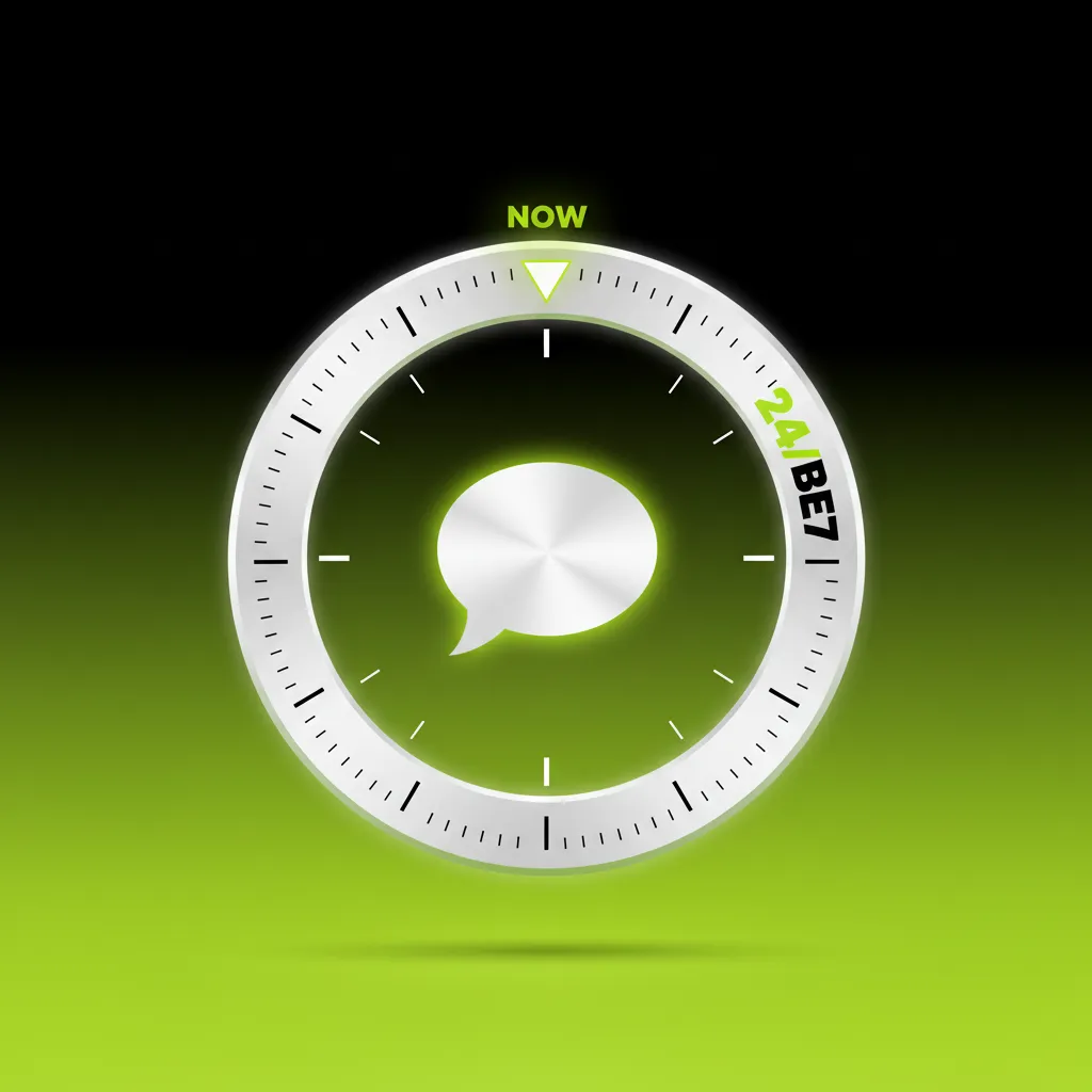 Suporte por chat ao vivo WinWin 24/7 no site e app, resposta em 1–3 min.