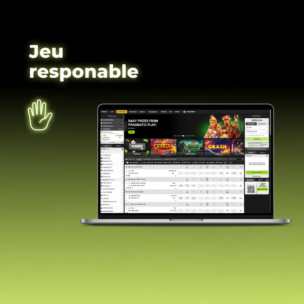 Jeu responsable: protégez votre budget. Fixez des limites, faites des pauses, auto‑exclusion et outils dans votre compte.