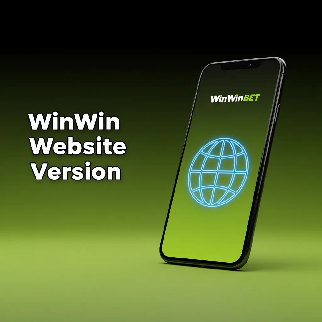 WinWin mobile website on phone and tablet; casino games, markets, payments, account tools in browser, no install.