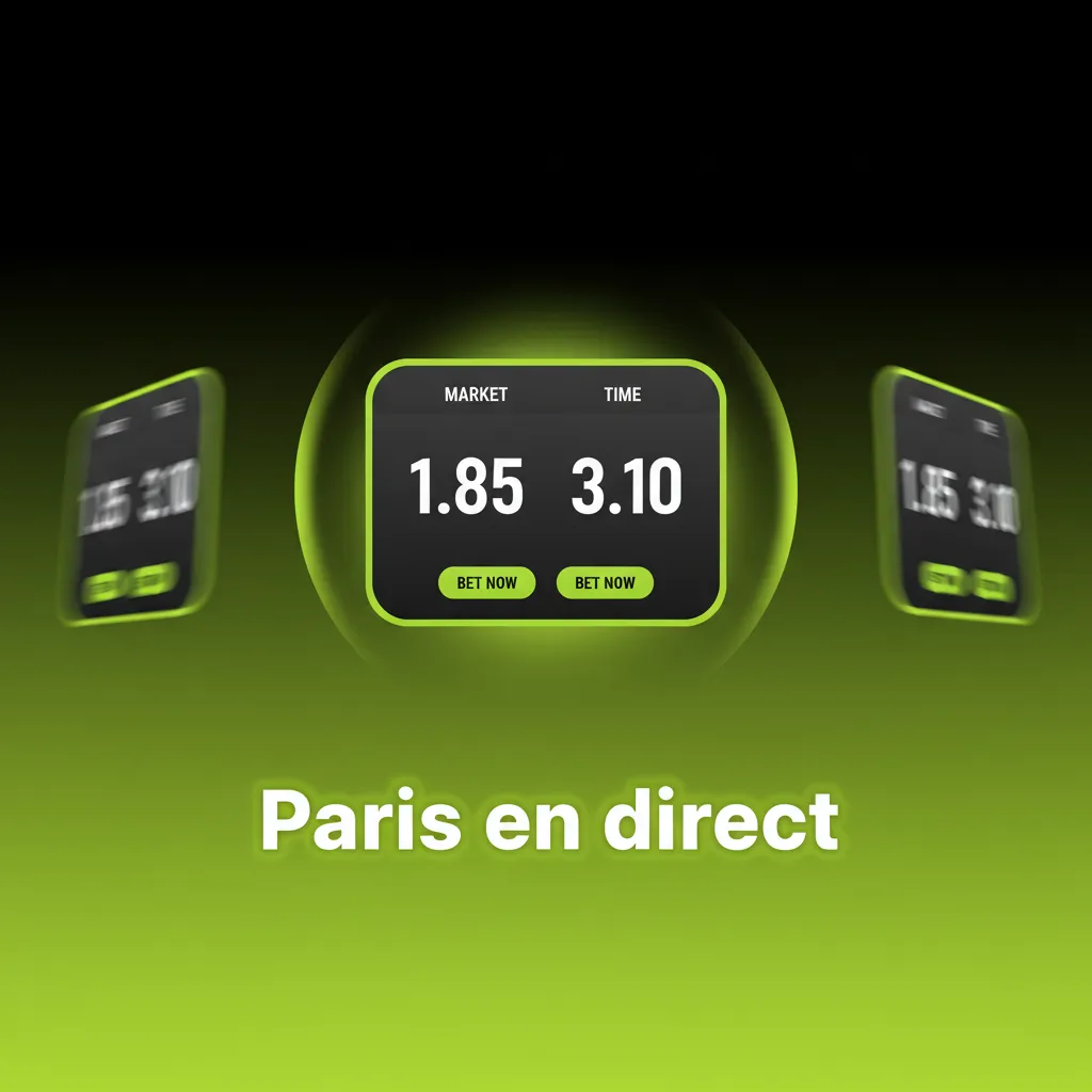 Paris en direct: cotes en temps réel sur foot, tennis, basket, cricket; cash out, suivi du match et coupon réactif.