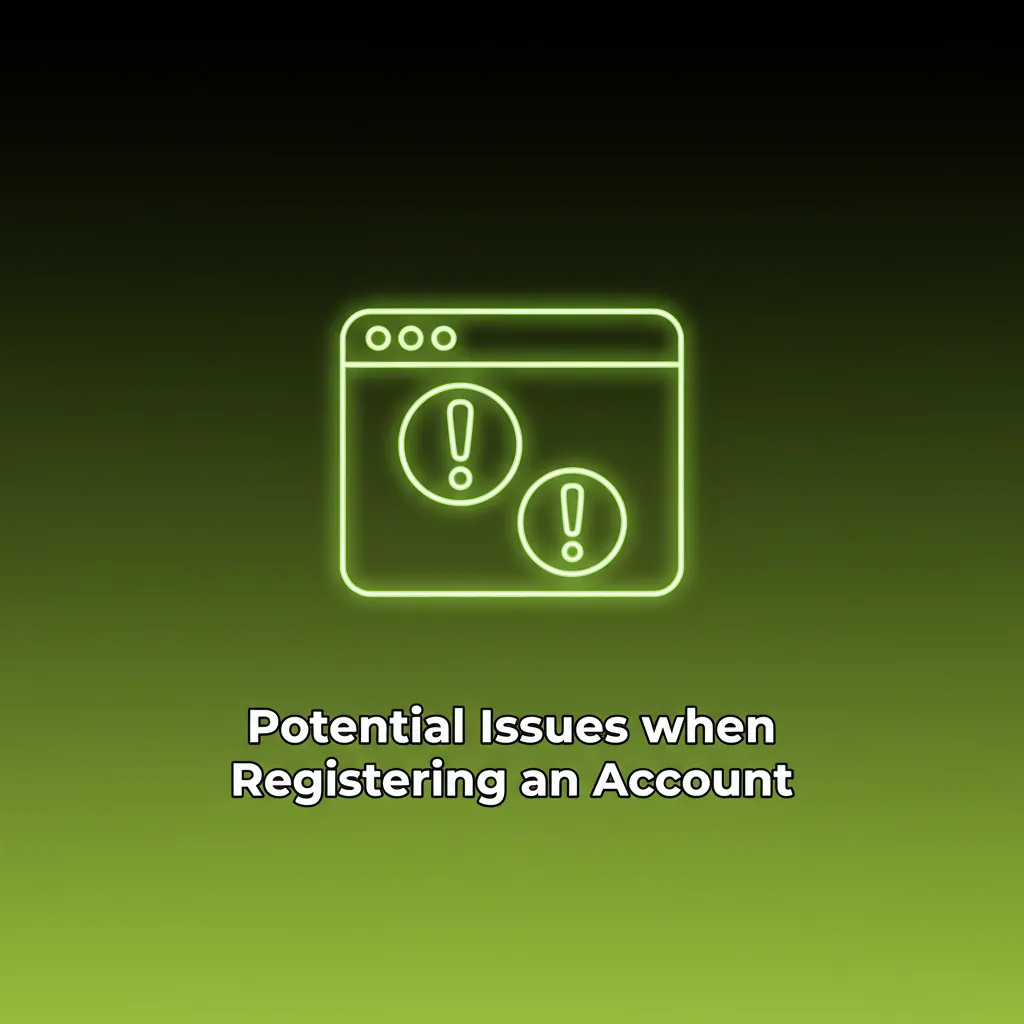 Checklist of signup issues: no confirmation email, used phone, ID not approved, blocked location, payment declined.