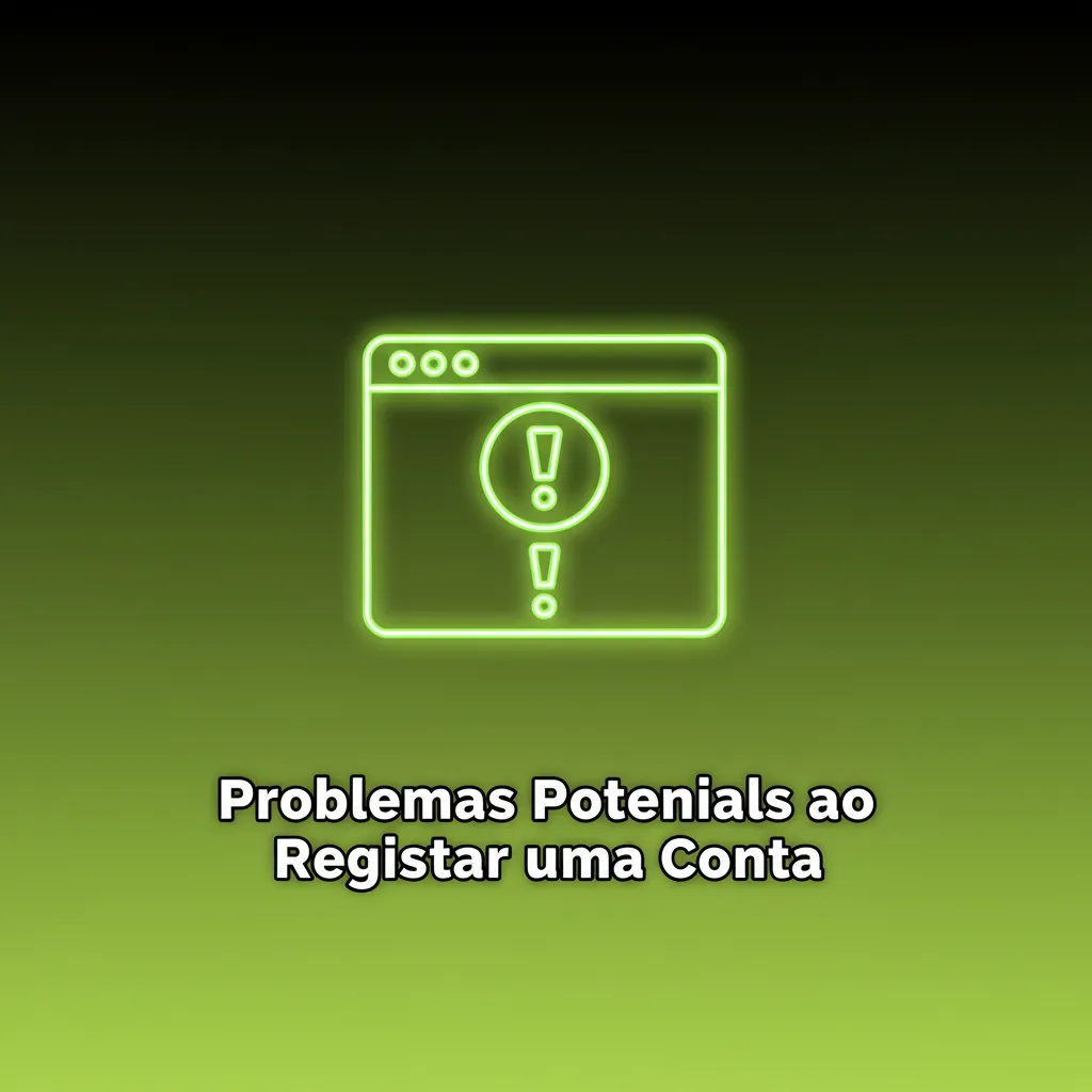 Problemas ao registar conta: email, telefone, documento, conta existente e geo-restrição.