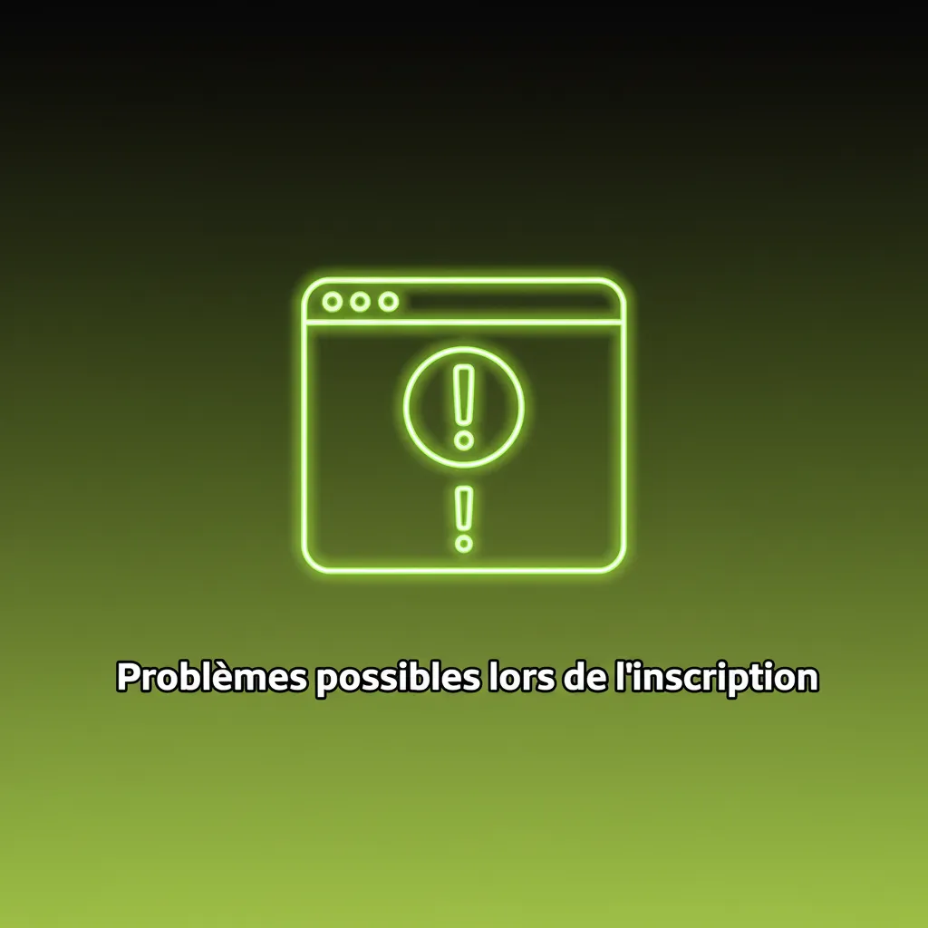 Aide inscription: solutions pour e-mail manquant, numéro utilisé, selfie raté, carte refusée, pays non pris en charge