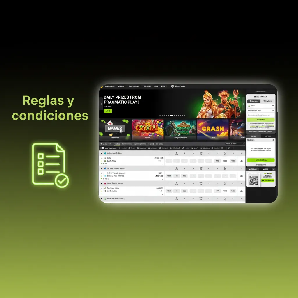 Reglas y condiciones: edad mínima, una cuenta, bonos con requisitos, pagos a tu nombre y verificación de identidad.