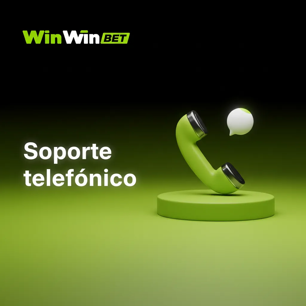 Soporte telefónico de WinWin 24/7: ayuda inmediata, guía por menú, verificación breve y números por región.