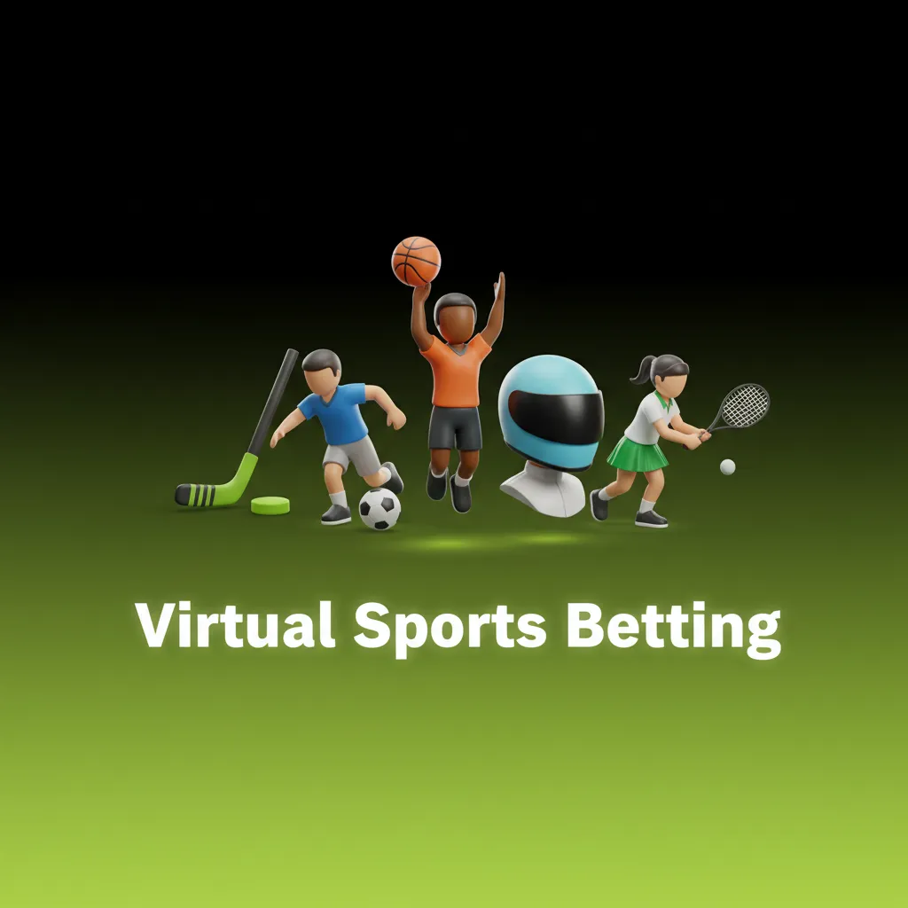 Virtual sports betting interface: RNG-based football, basketball, horse racing, greyhounds across Europe, America, Asia.