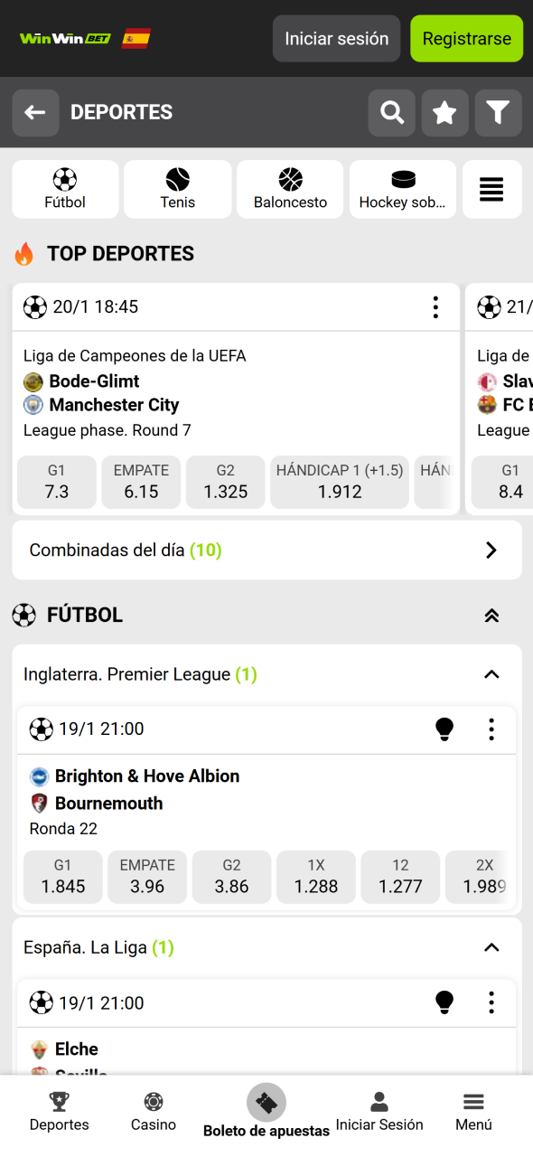 Sigue los próximos eventos deportivos en WinWin.