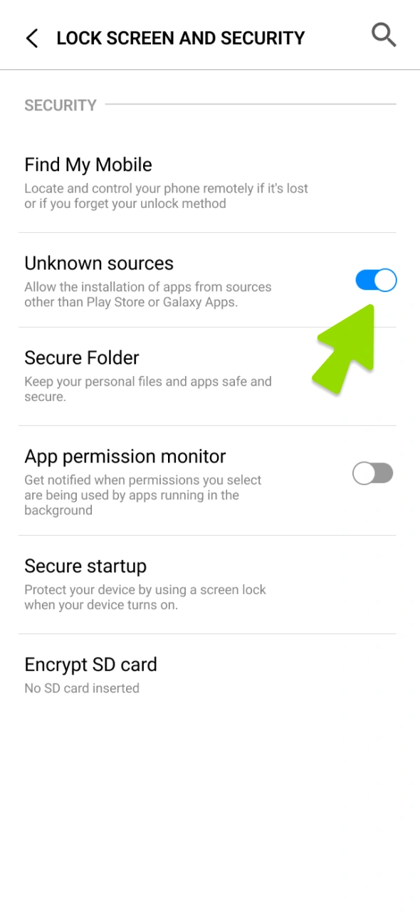 Change your phone settings to download WinWin APK file.