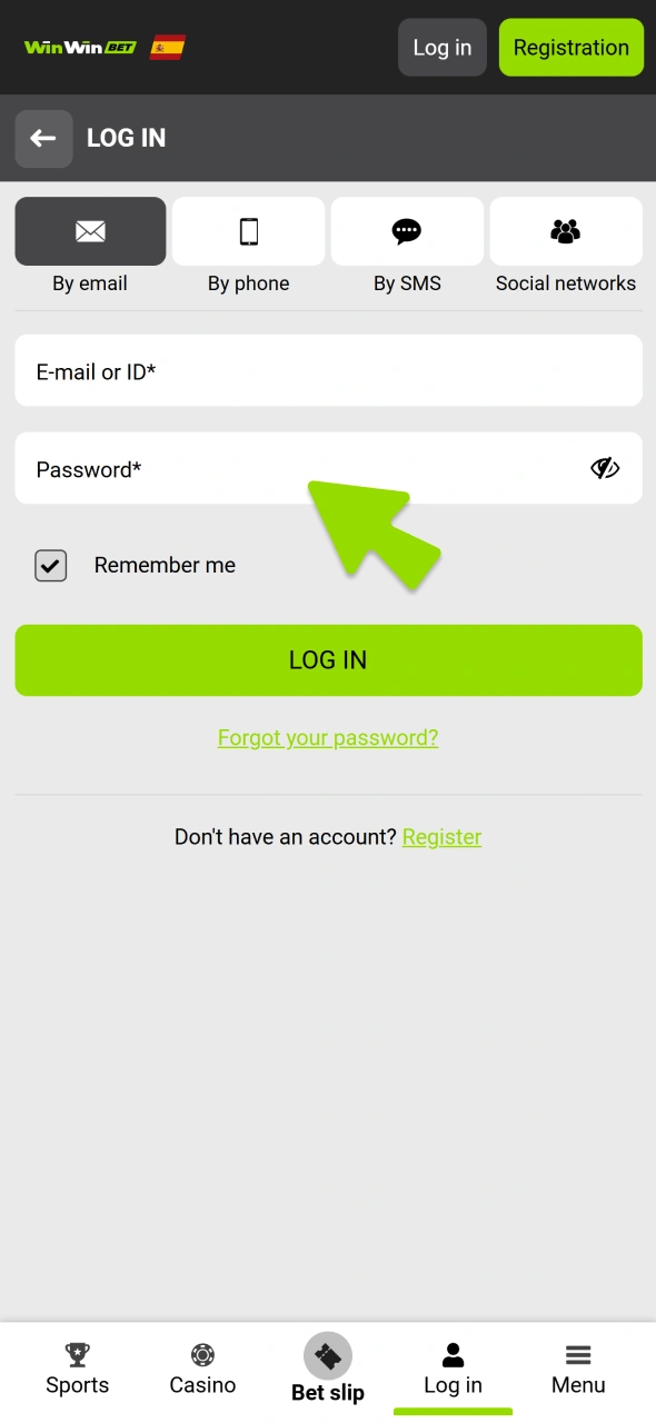 Login to ypur account from WinWin iOS app.
