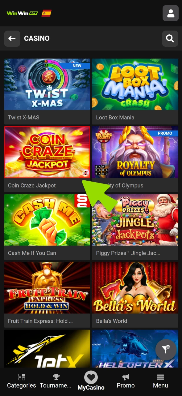 Enjoy games with bonus benefits at WinWin casino.