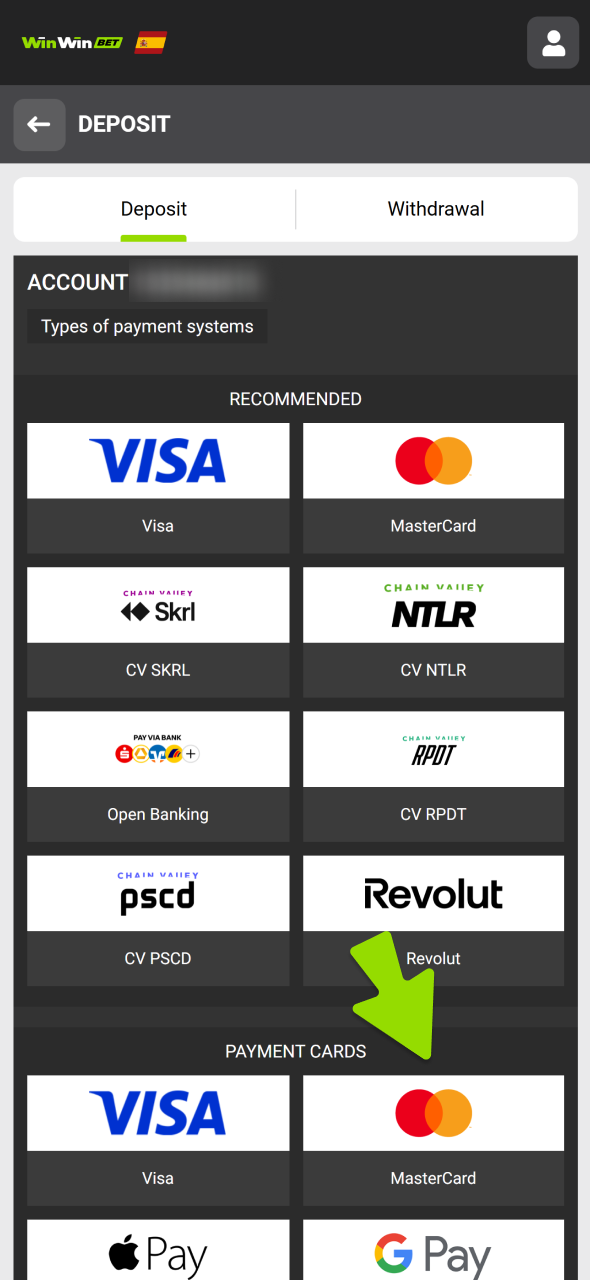 Make a deposit to get your welcome WinWin bonus.