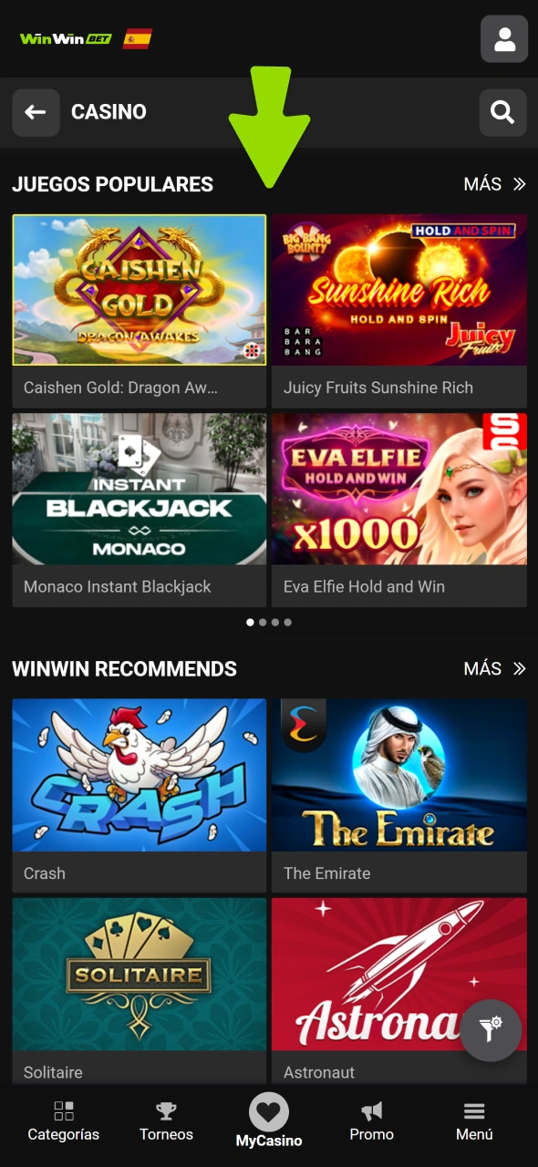 Empieza tu aventura de juego en el casino WinWin.