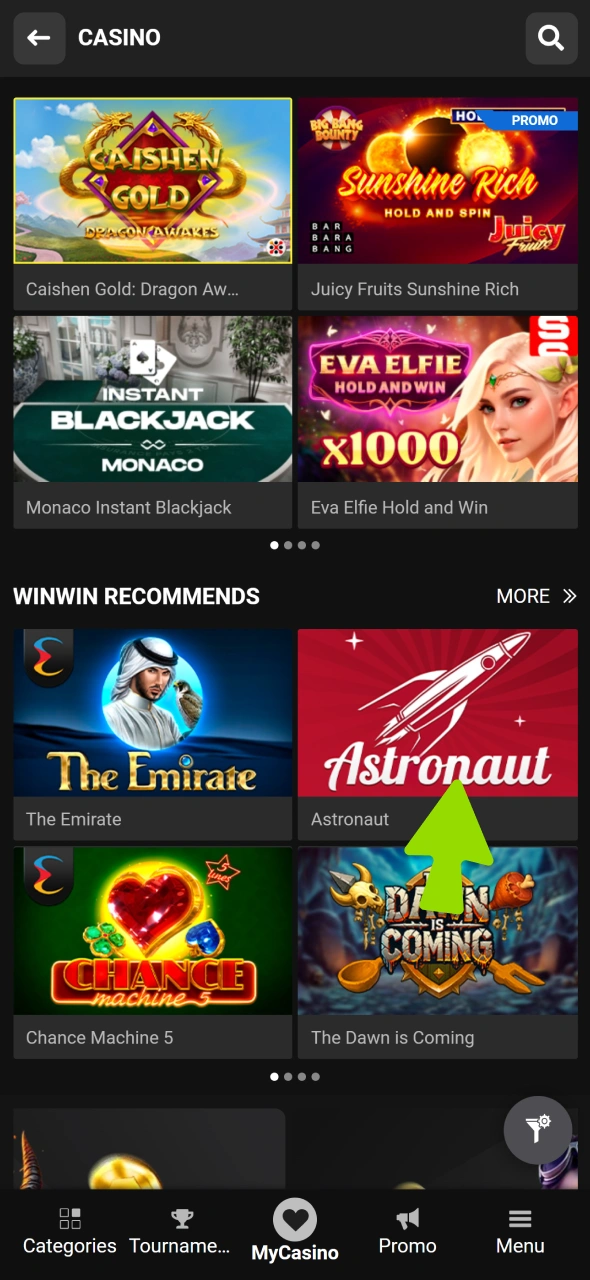 Start your gaming journey at WinWin casino.