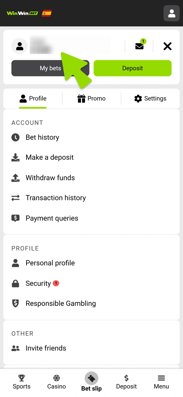 Wait few seconds to your WinWin wallet to update.
