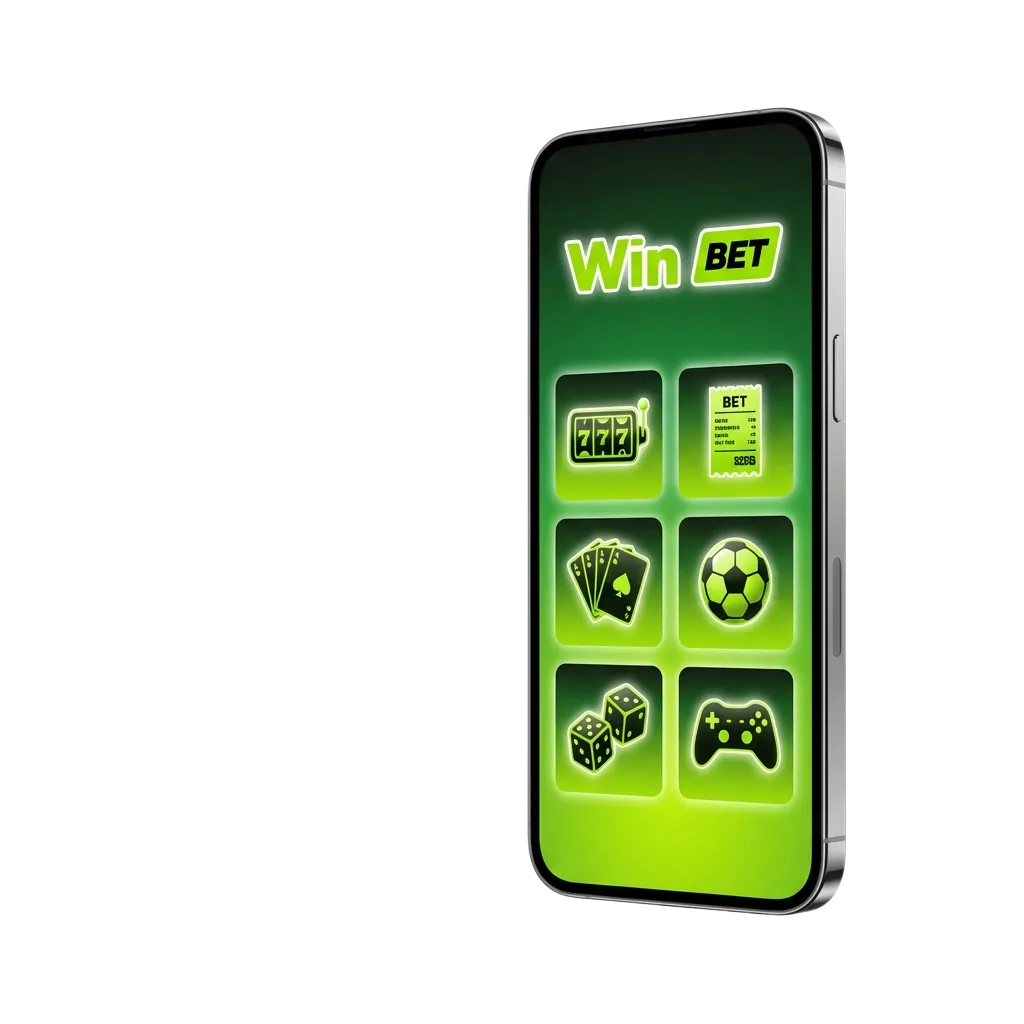 WinWin Android app icon showing mobile betting and casino games interface in Bengali language