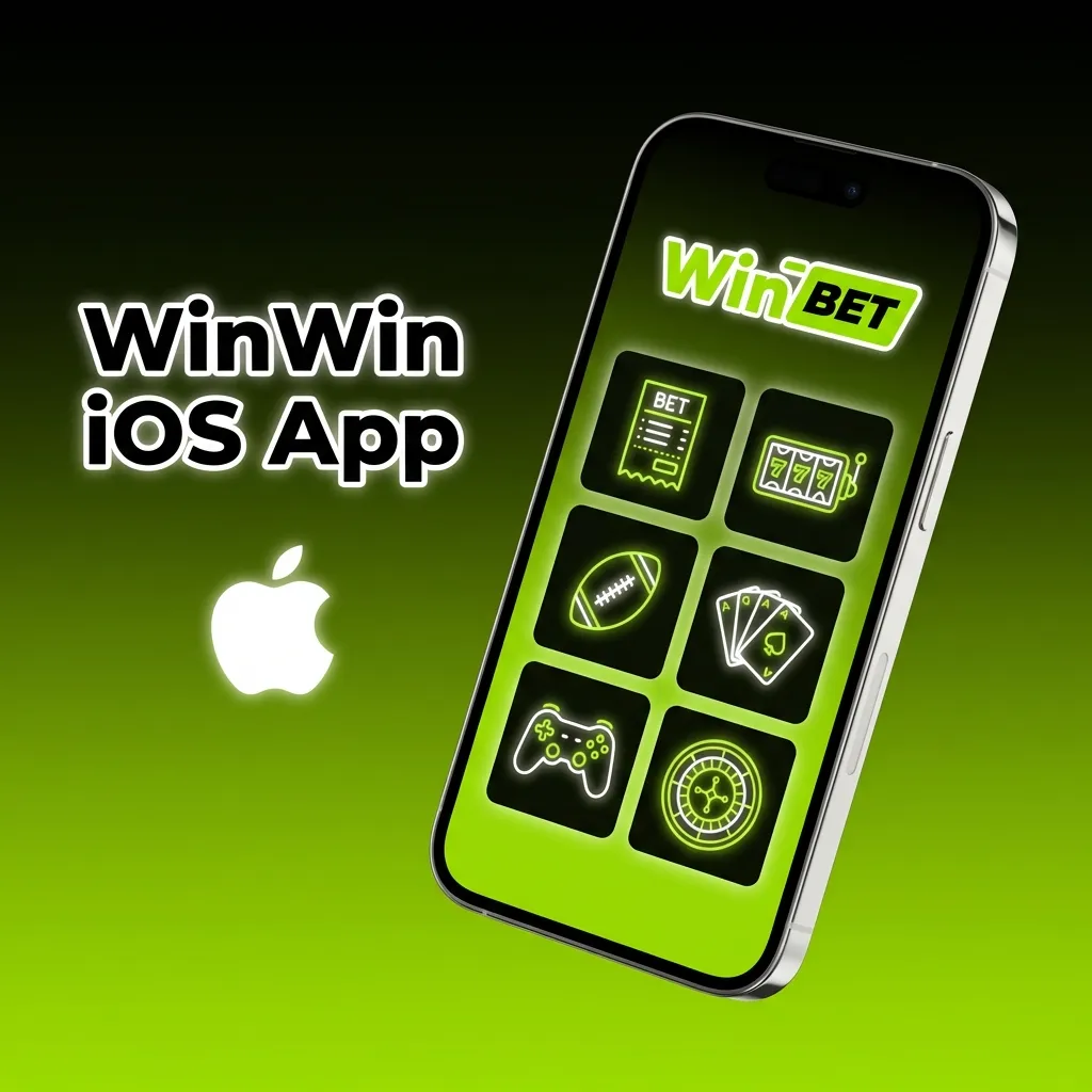 WinWin iOS app interface showing sports betting and casino features on iPhone and iPad devices