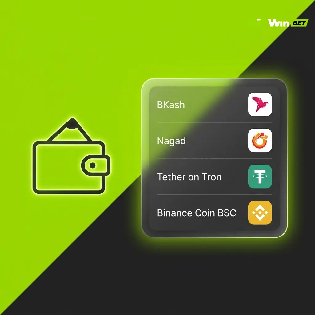 WinWin deposit methods including BKash, Nagad, USDT, Bitcoin, and Ethereum for fast and secure account funding in Bangladesh